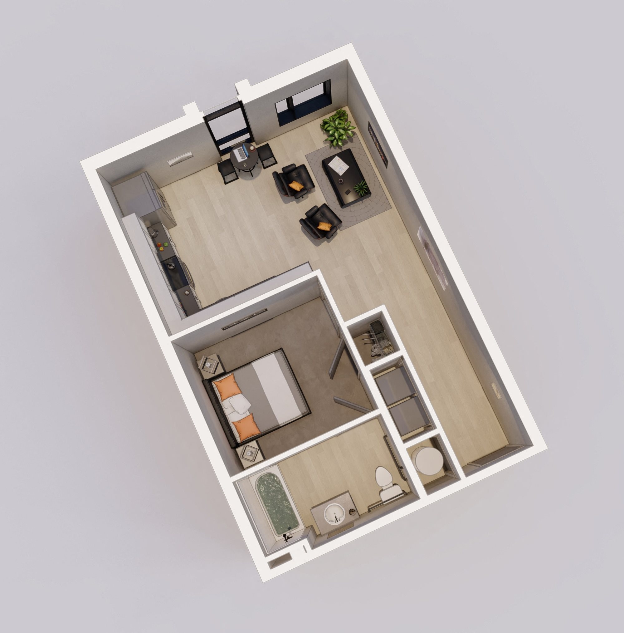 Unit E ADA floor plan Unit E ADA floor plan